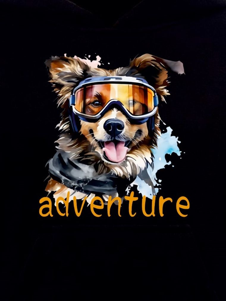 Bluza chłopięca z kapturem, czarna, Tup Tup