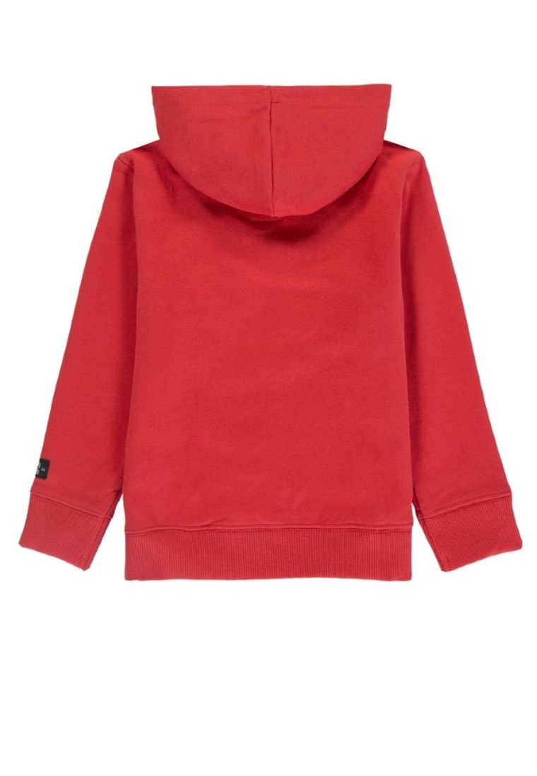 Bluza chłopięca z kapturem, czerwona, dwustronne cekiny, Tom Tailor