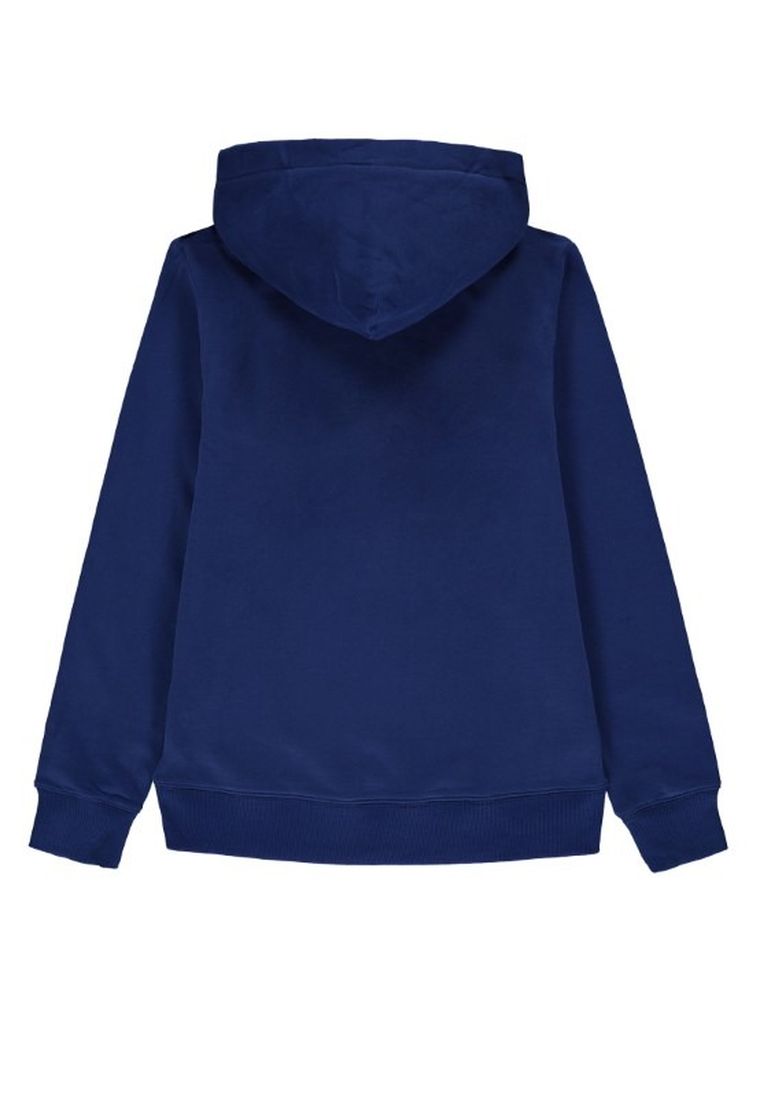 Bluza chłopięca z kapturem, granatowa, Hello Where Is The Wifi?, Tom Tailor