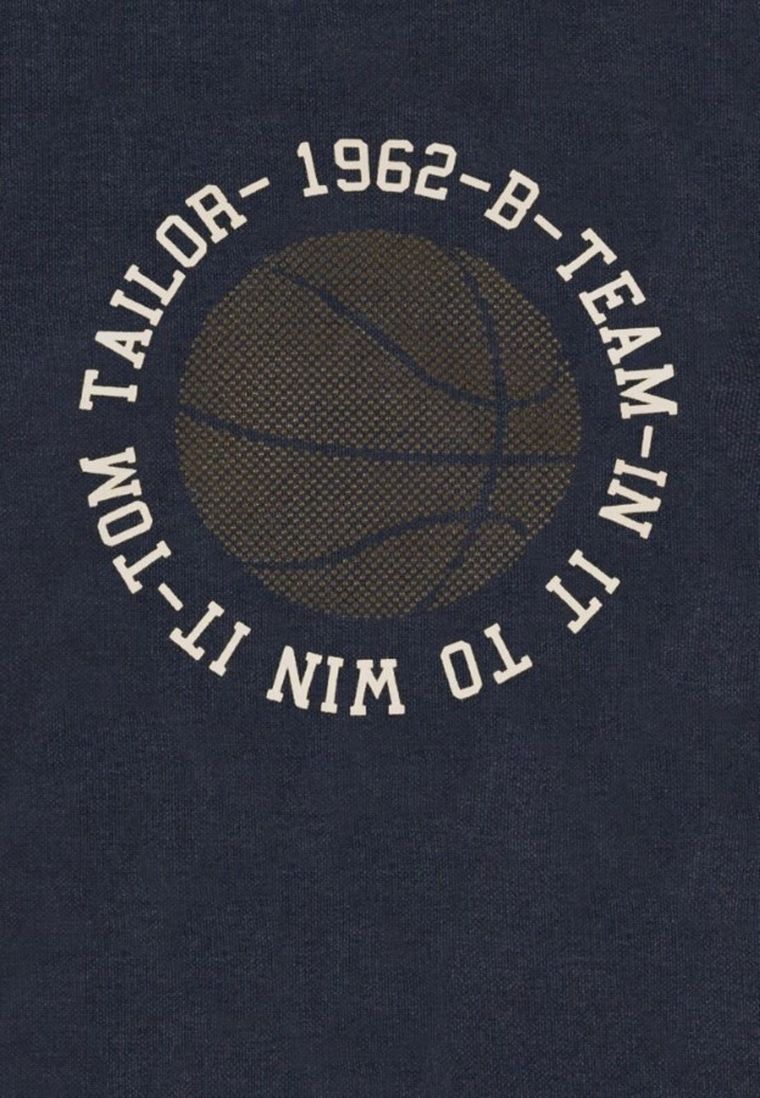 Bluza chłopięca z kapturem, granatowa, Tom Tailor