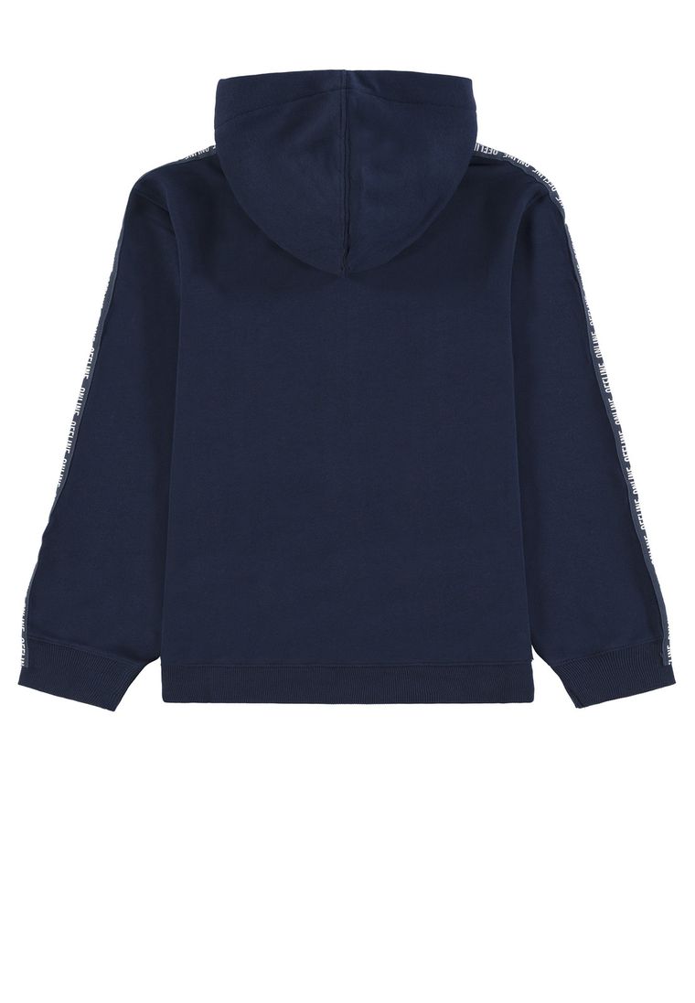 Bluza chłopięca z kapturem, niebieska, rozpinana, Tom Tailor
