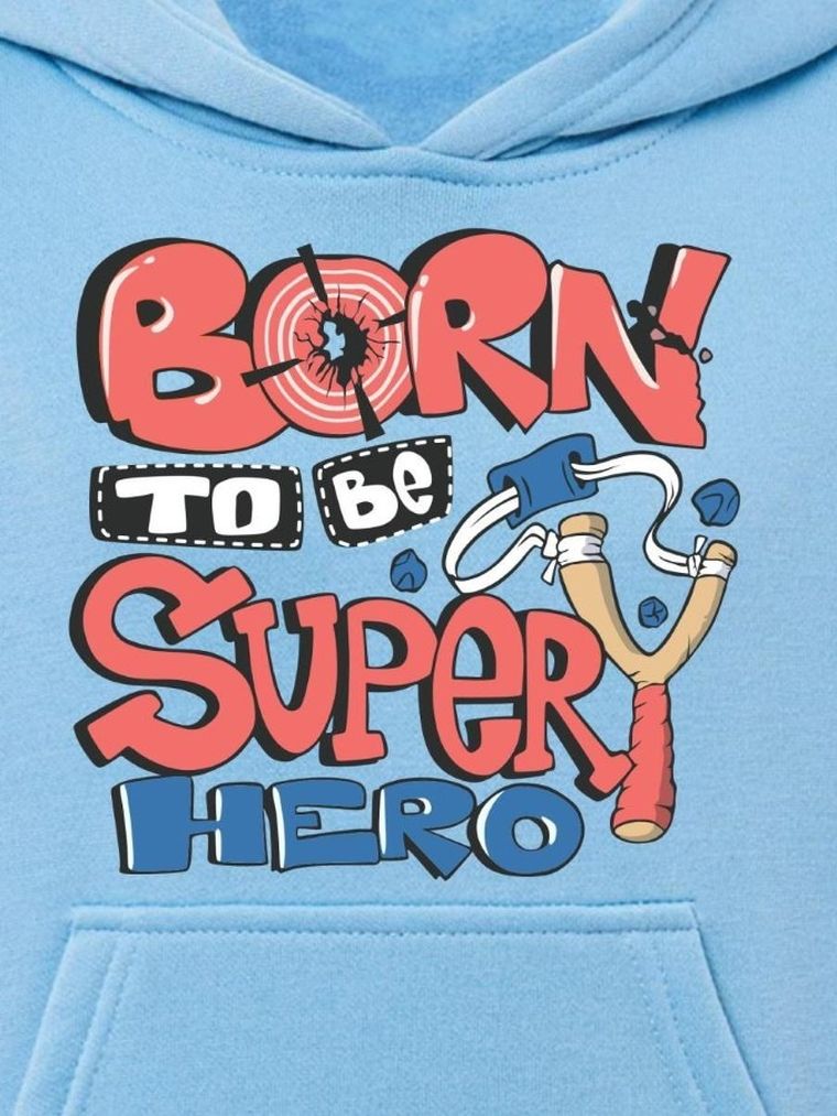 Bluza chłopięca z kapturem, niebieska, Tup Tup