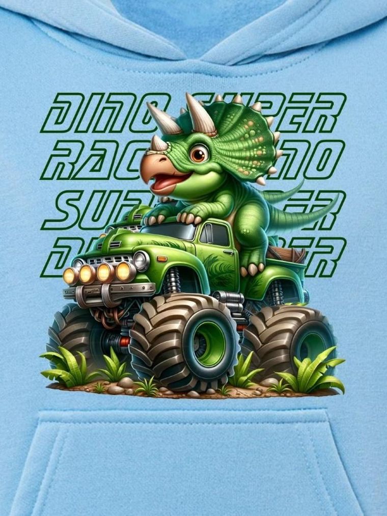 Bluza chłopięca z kapturem, niebieska, Tup Tup