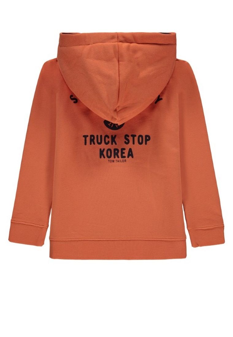 Bluza chłopięca z kapturem, pomarańczowa, Tom Tailor