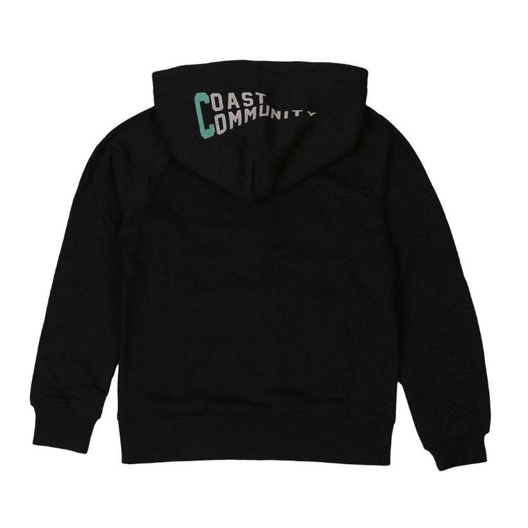 Bluza chłopięca z kapturem, rozpinana, czarna, Tom Tailor