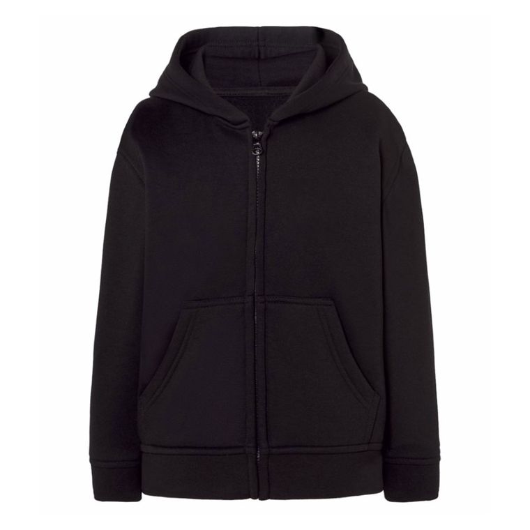 Bluza chłopięca z kapturem, rozpinana, czarna, Tup Tup