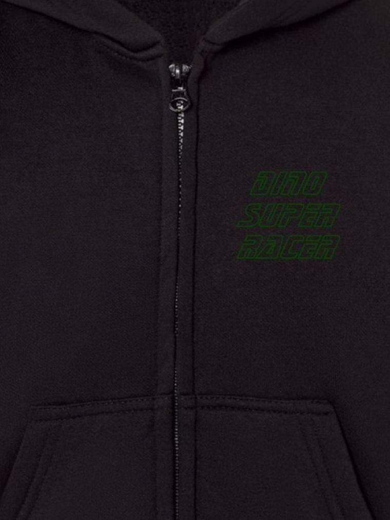 Bluza chłopięca z kapturem, rozpinana, czarna, Tup Tup