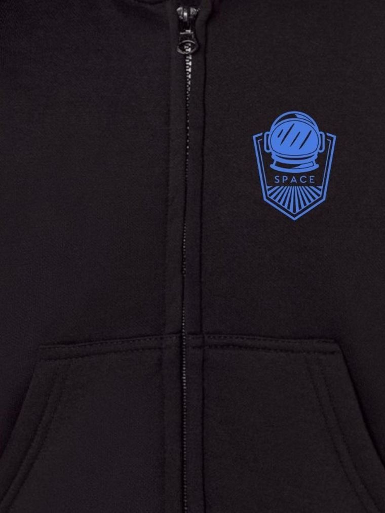 Bluza chłopięca z kapturem, rozpinana, czarna, Tup Tup