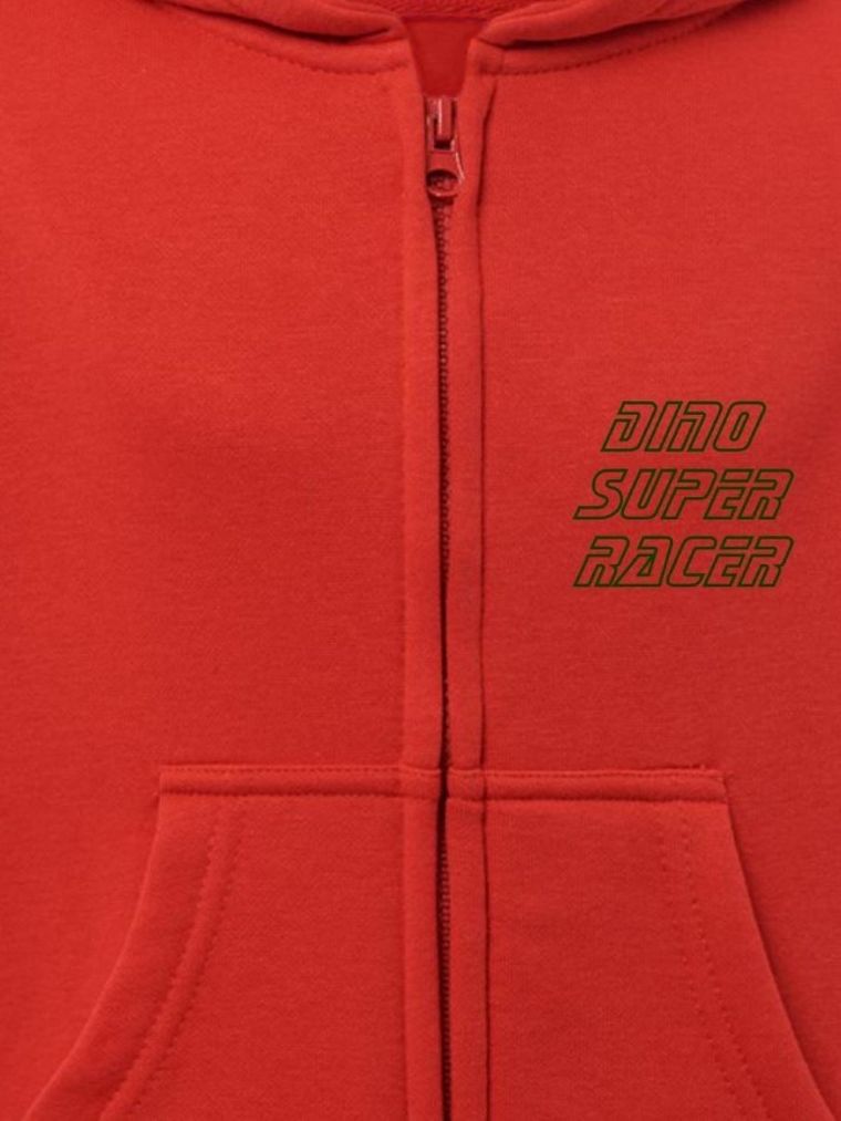 Bluza chłopięca z kapturem, rozpinana, czerwona, Tup Tup