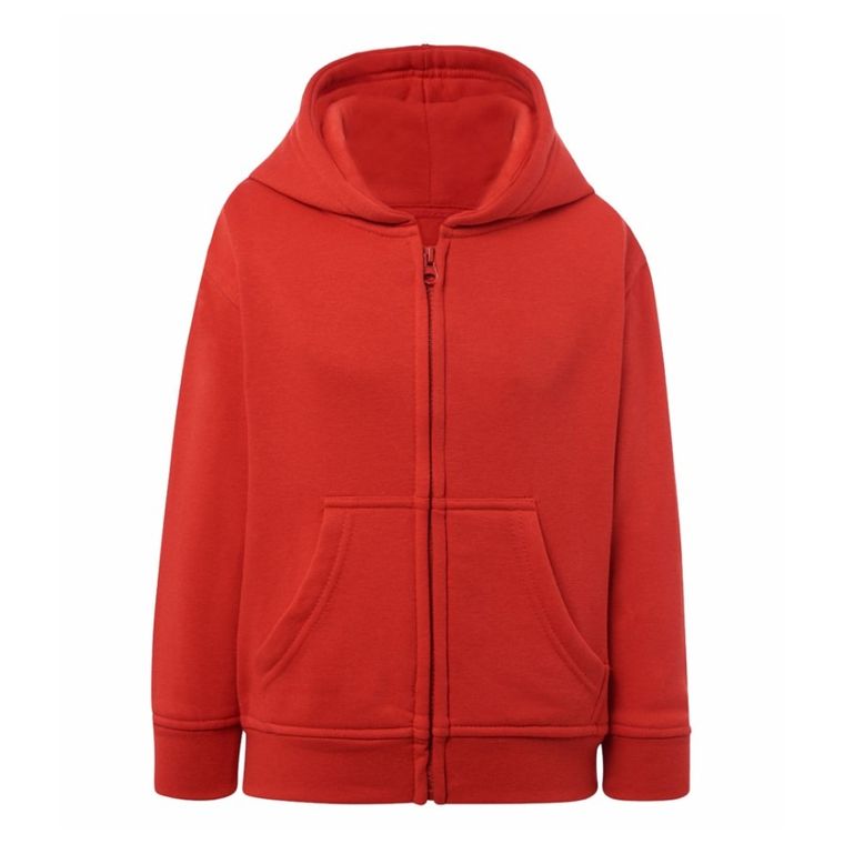 Bluza chłopięca z kapturem, rozpinana, czerwona, Tup Tup