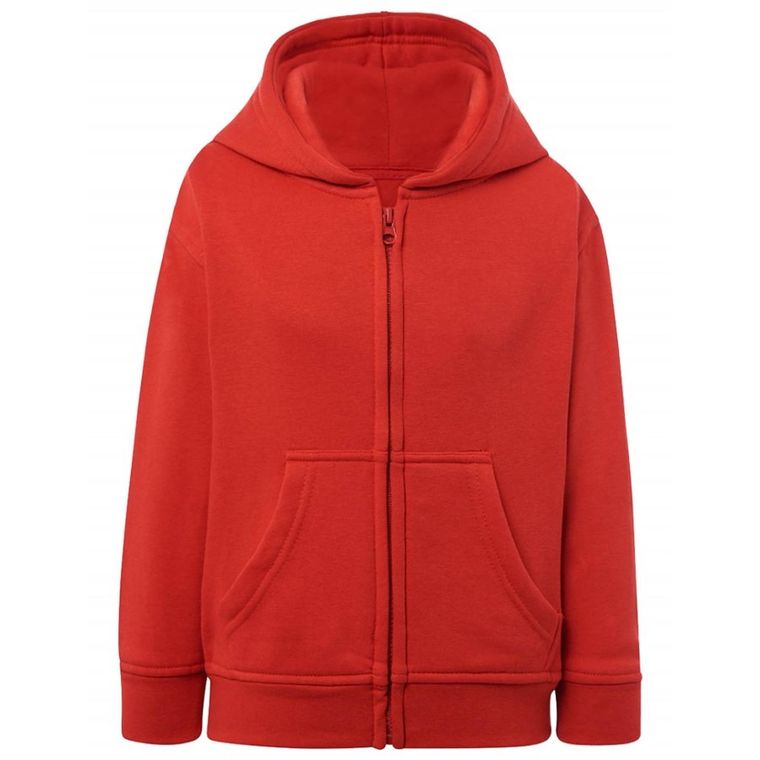Bluza chłopięca z kapturem, rozpinana, czerwona, Tup Tup