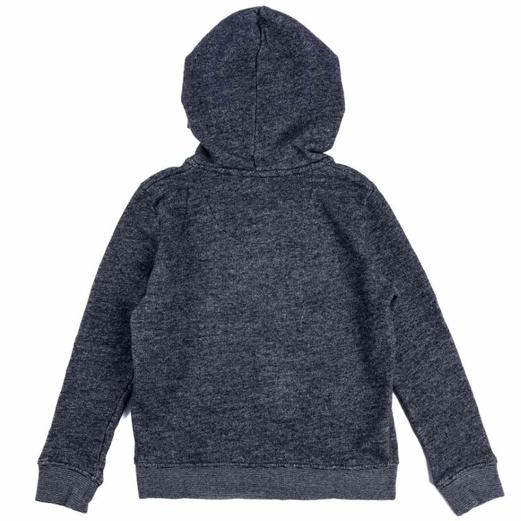 Bluza chłopięca z kapturem, rozpinana, grafitowa, Tom Tailor