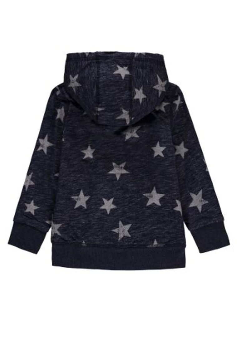 Bluza chłopięca z kapturem, rozpinana, granatowa, Kanz