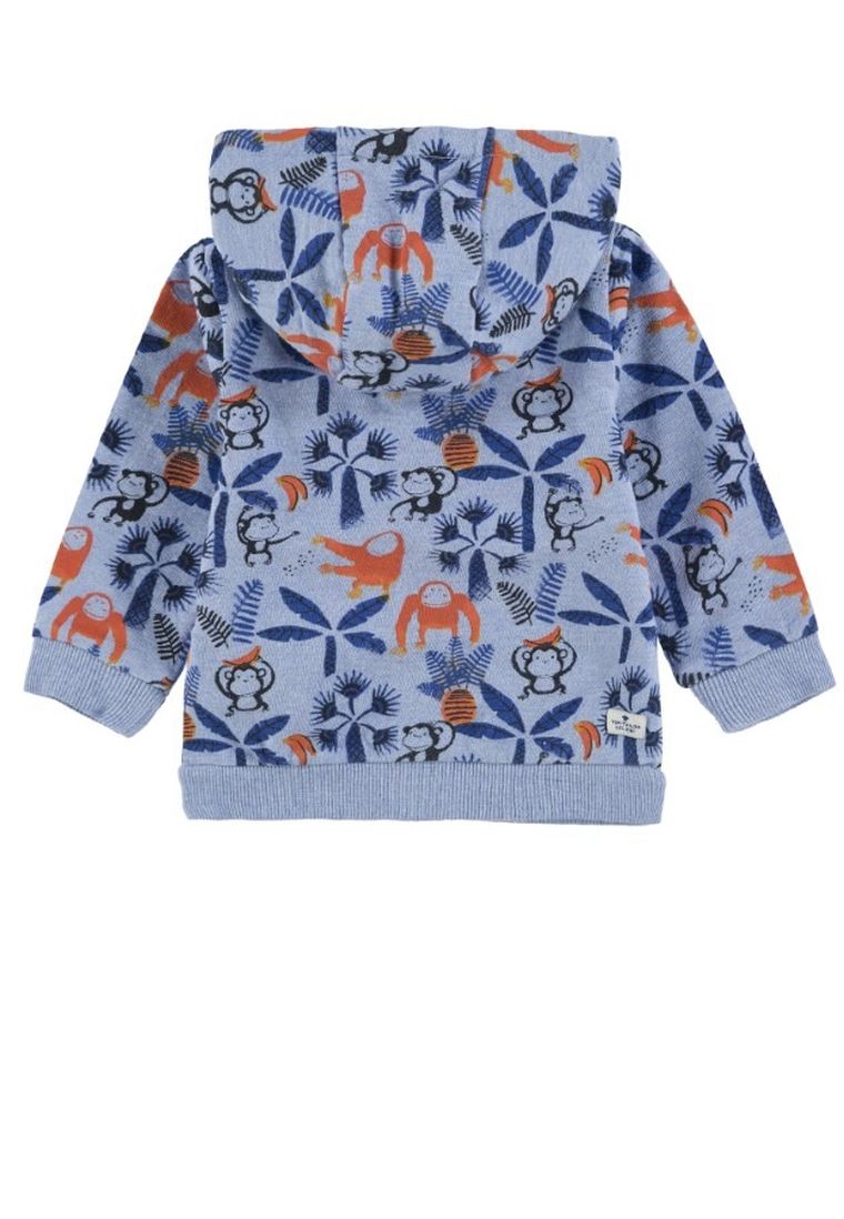 Bluza chłopięca z kapturem, rozpinana, niebieska, Tom Tailor