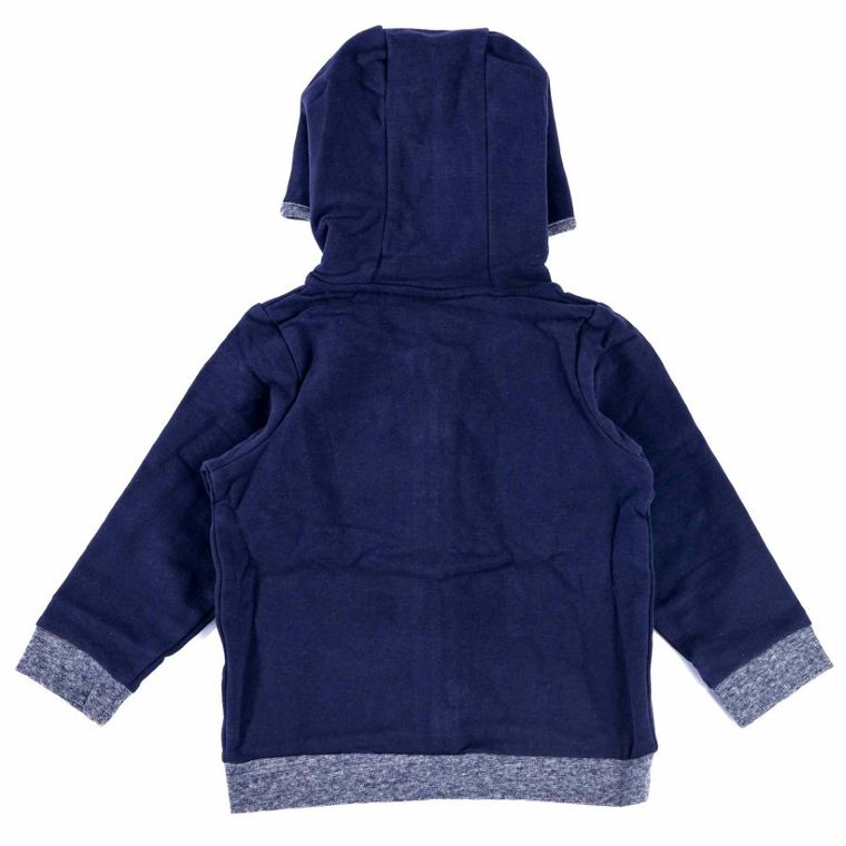 Bluza chłopięca z kapturem, rozpinana, niebieska, Tom Tailor