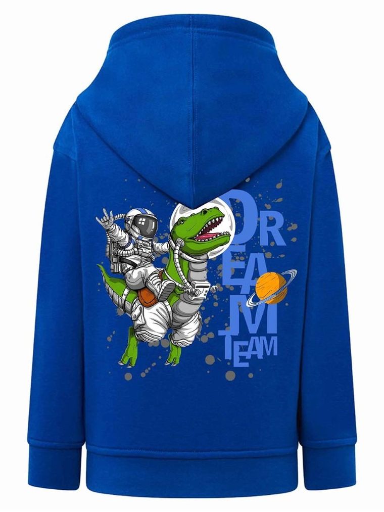 Bluza chłopięca z kapturem, rozpinana, niebieska, Tup Tup