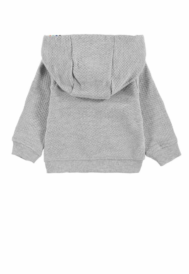 Bluza chłopięca z kapturem, rozpinana, szara, Tom Tailor