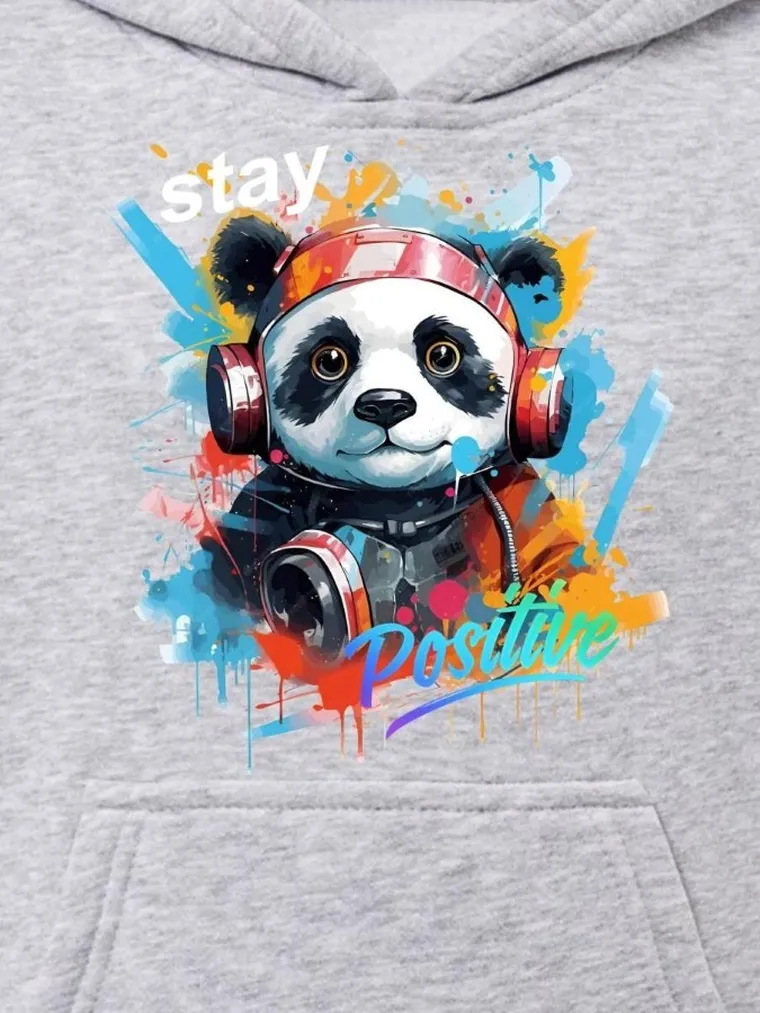 Bluza chłopięca z kapturem, szara, Tup Tup