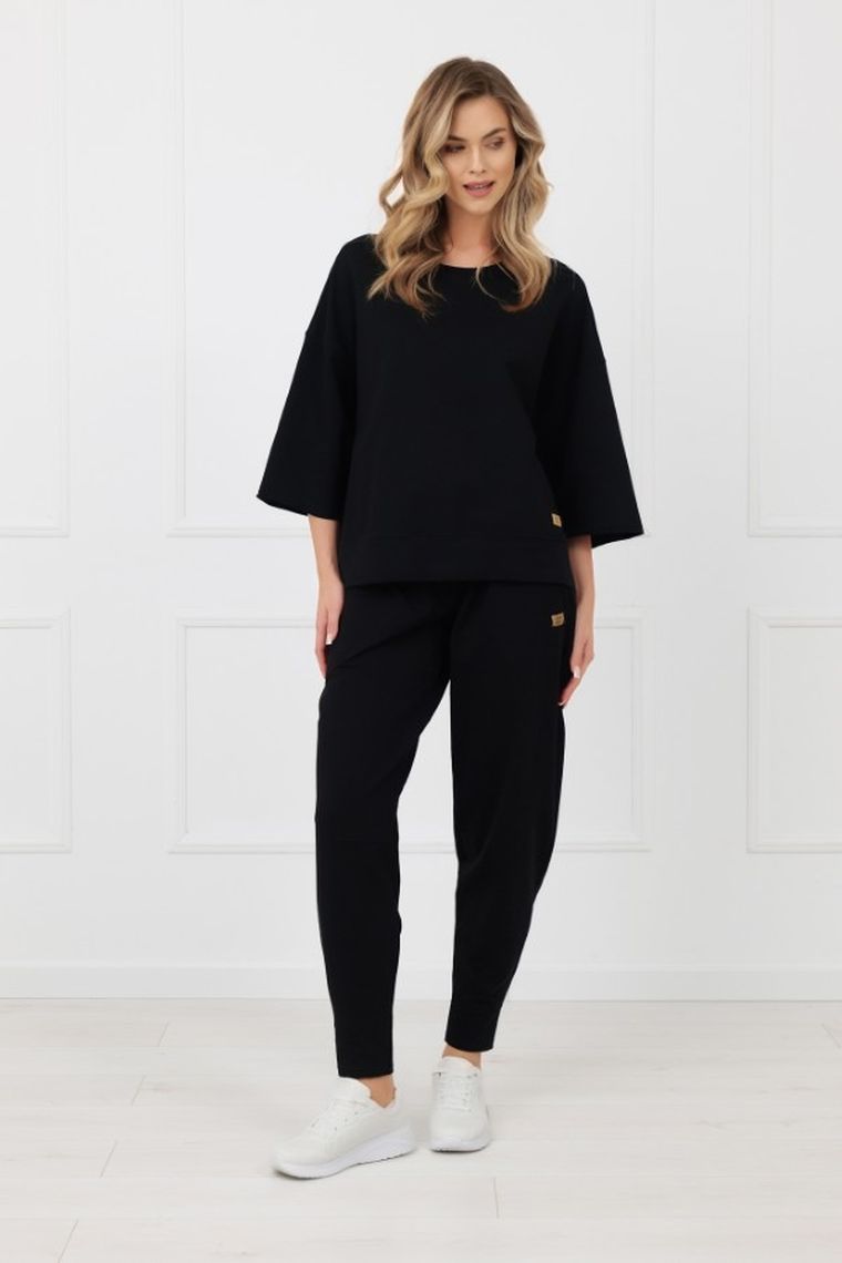 Bluza damska, czarna, Italian Fashion