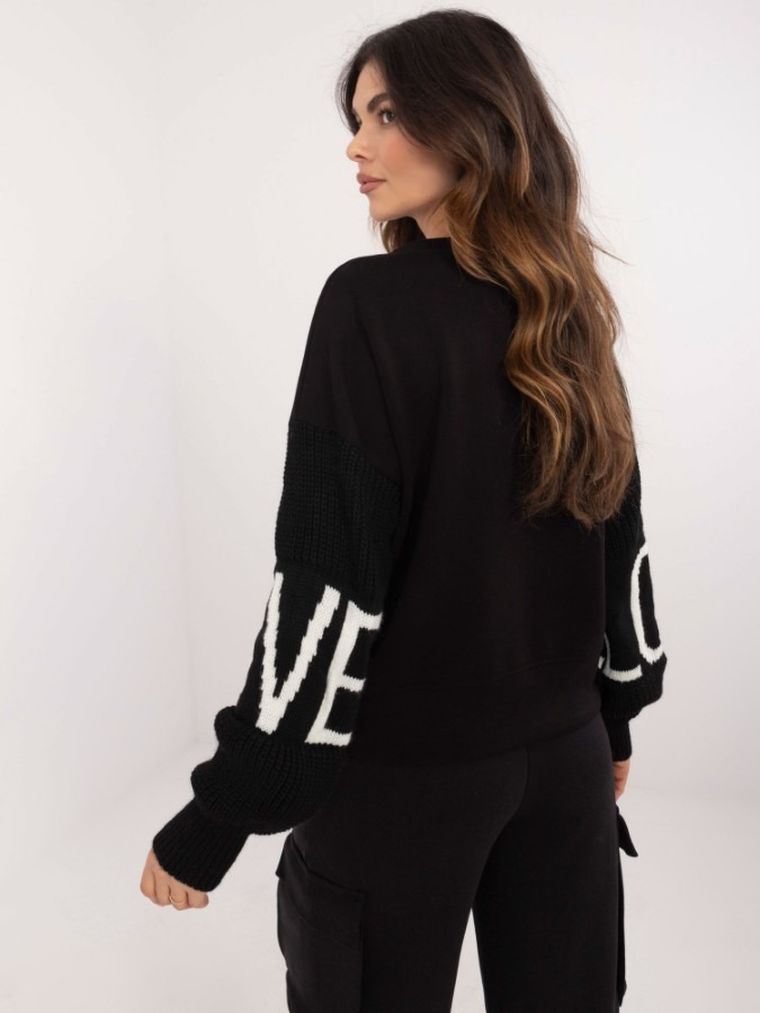 Bluza damska, czarna, Italy Moda