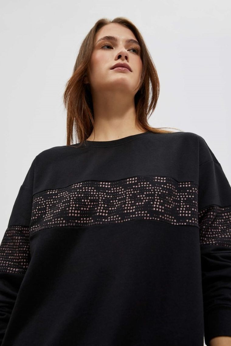 Bluza damska, czarna, Moodo