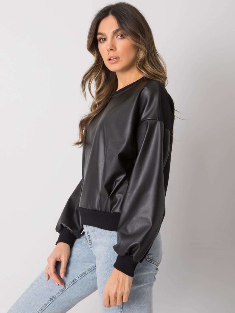 Bluza damska, czarna, Rue Paris