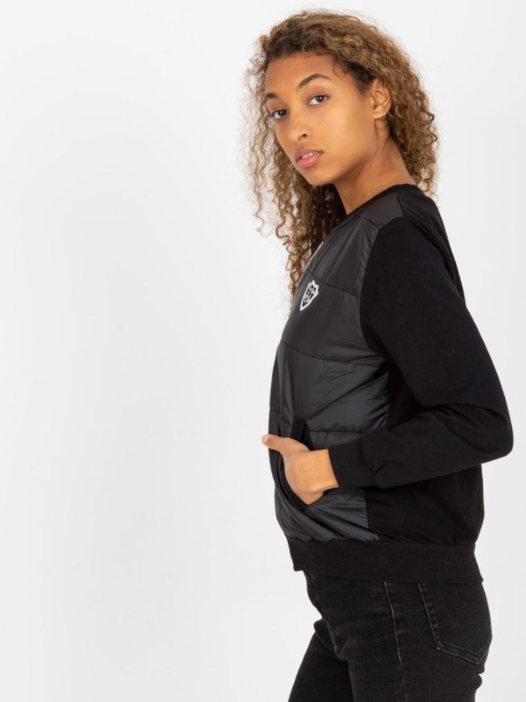 Bluza damska, czarna, Rue Paris