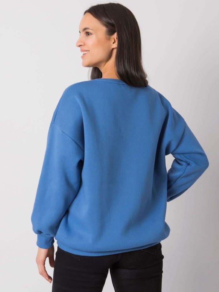 Bluza damska, niebieska, Ex Moda