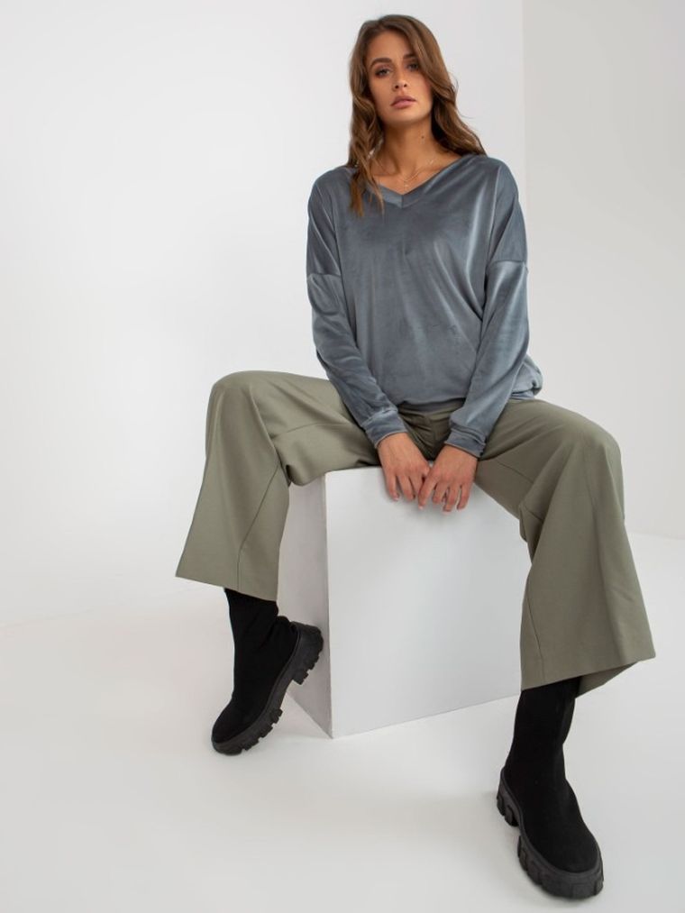 Bluza damska, niebieska, Relevance