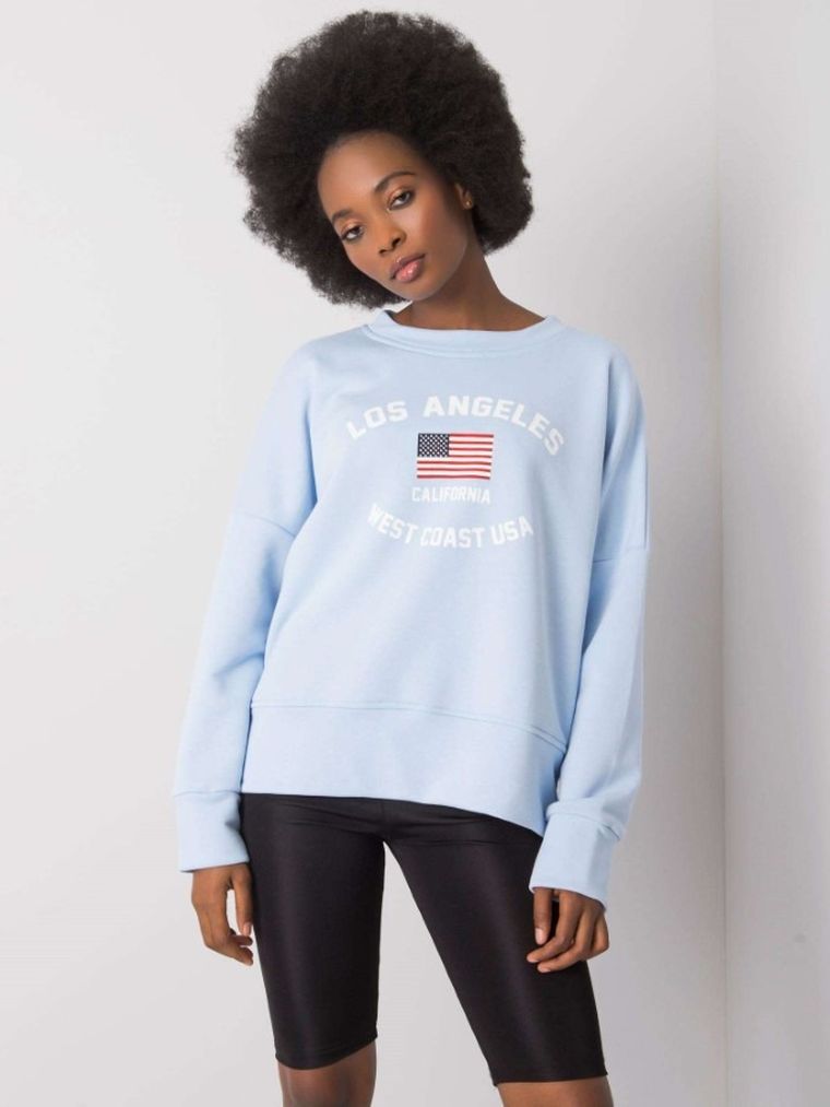 Bluza damska, niebieska, Rue Paris