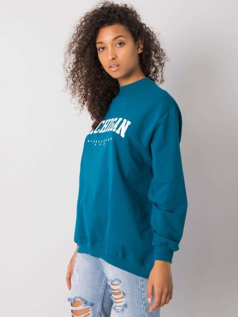 Bluza damska, niebieska, Rue Paris