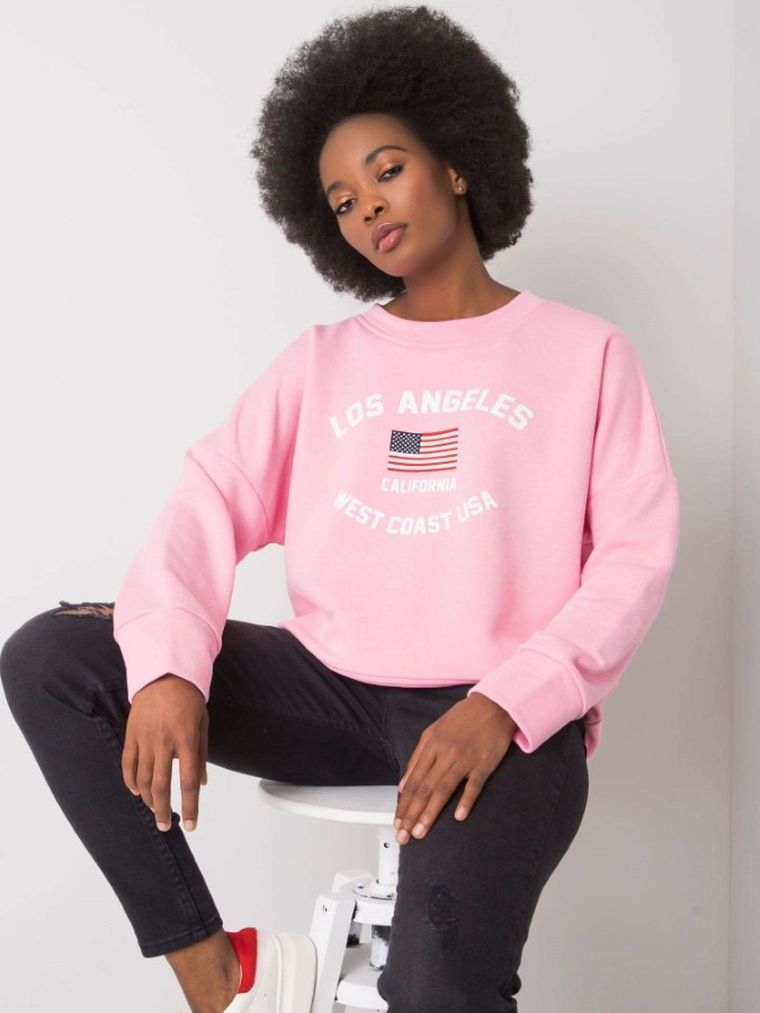 Bluza damska, różowa, Rue Paris