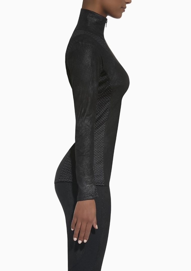 Bluza damska, rozpinana, czarna, Bas Black