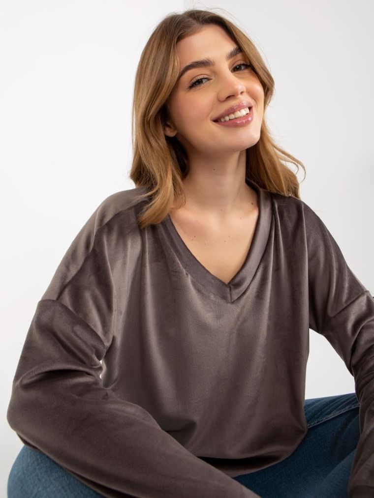 Bluza damska, szara, Relevance