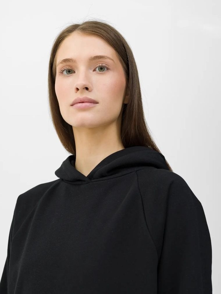 Bluza damska z kapturem, czarna, 4F