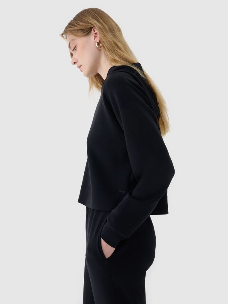 Bluza damska z kapturem, czarna, 4F