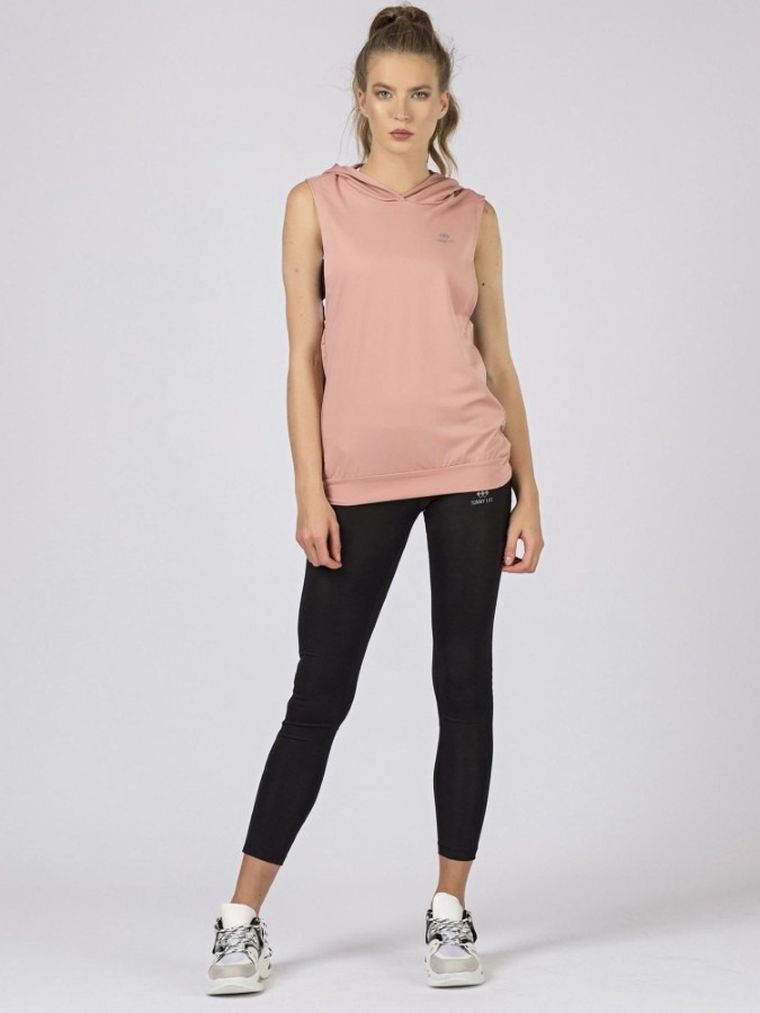 Bluza damska z kapturem, różowa, Tommy Life