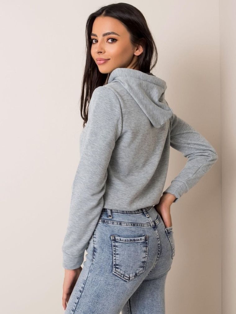 Bluza damska z kapturem, szara, Sublevel