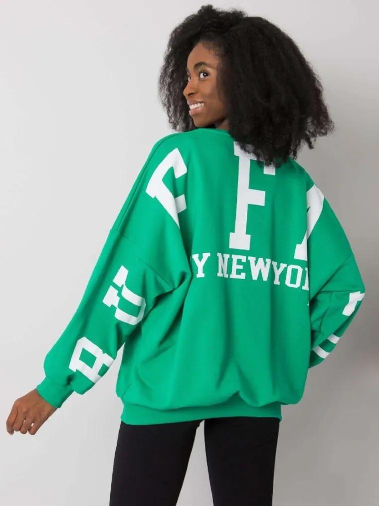 Bluza damska, zielona, Ex Moda