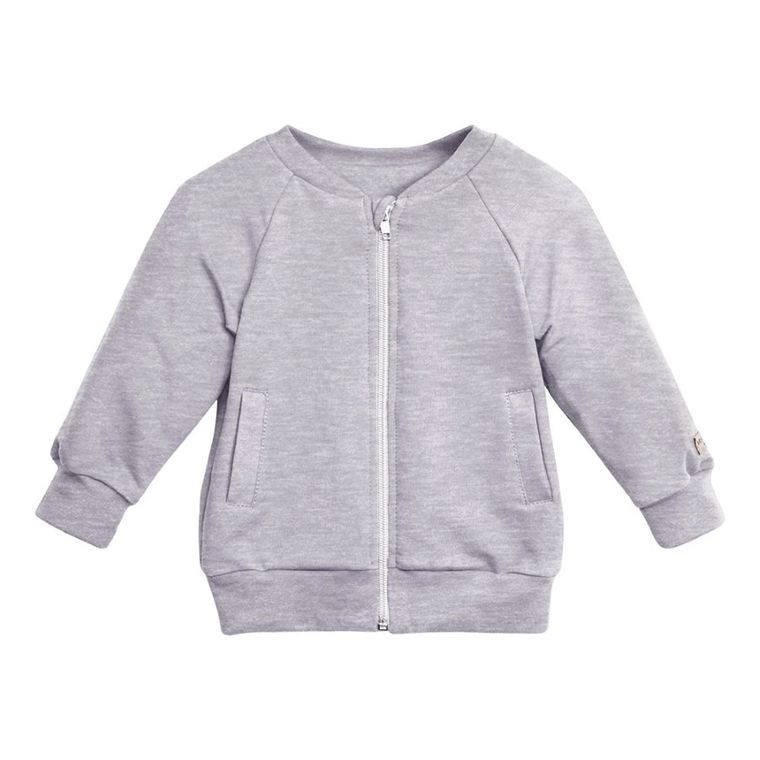 Bluza dziecięca, rozpinana, szara, Eevi