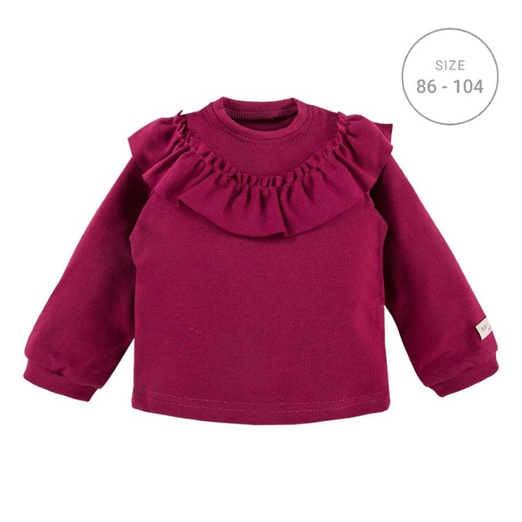 Bluza dziewczęca, bordowa, Eevi