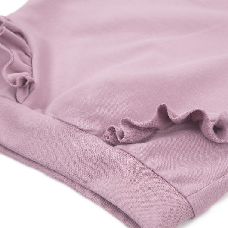 Bluza dziewczęca, fioletowa, falbanki, Eevi