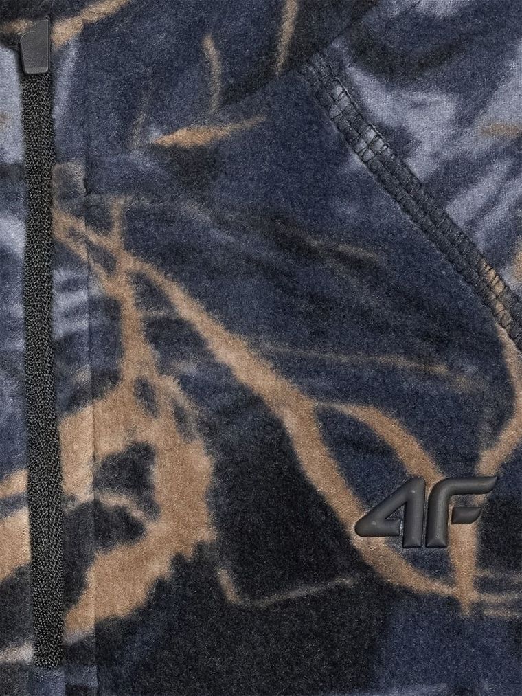 Bluza dziewczęca, polarowa, granatowa, 4F