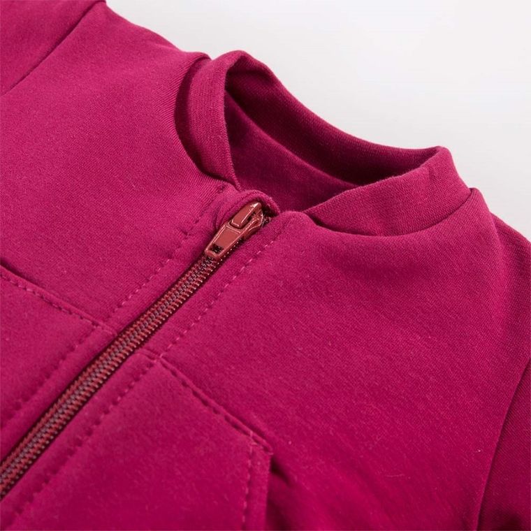 Bluza dziewczęca, rozpinana, bordowa, Eevi