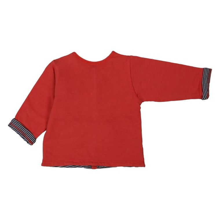 Bluza dziewczęca, rozpinana, czerwona, Tom Tailor