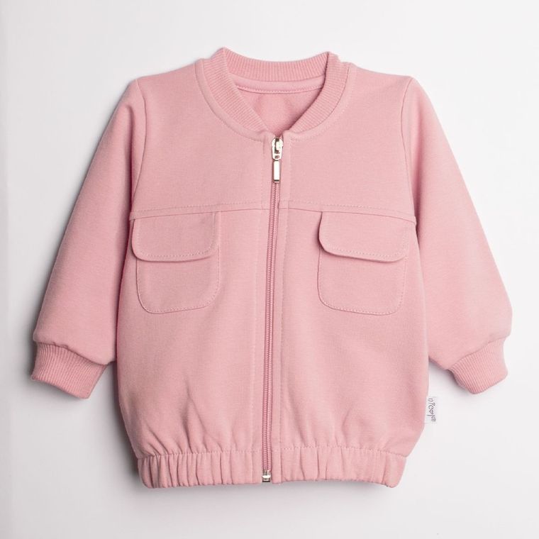 Bluza dziewczęca, rozpinana, różowa, Nicol