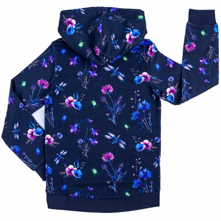 Bluza dziewczęca z kapturem, granatowa, Tom Tailor