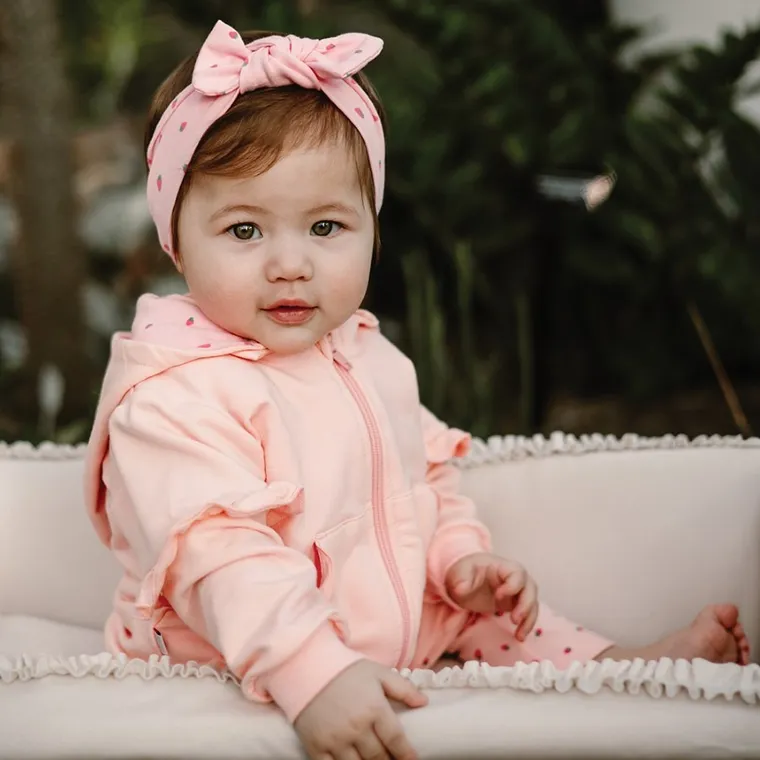 Bluza dziewczęca z kapturem, koralowa, Eevi