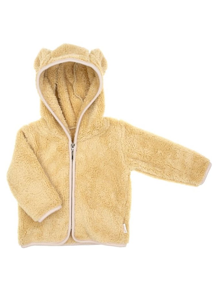 Bluza dziewczęca z kapturem, rozpinana, beżowa, Nicol