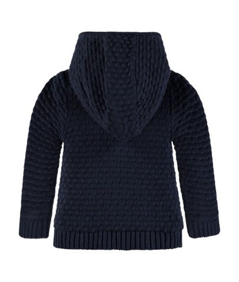 Bluza dziewczęca z kapturem, rozpinana, granatowa, Kanz